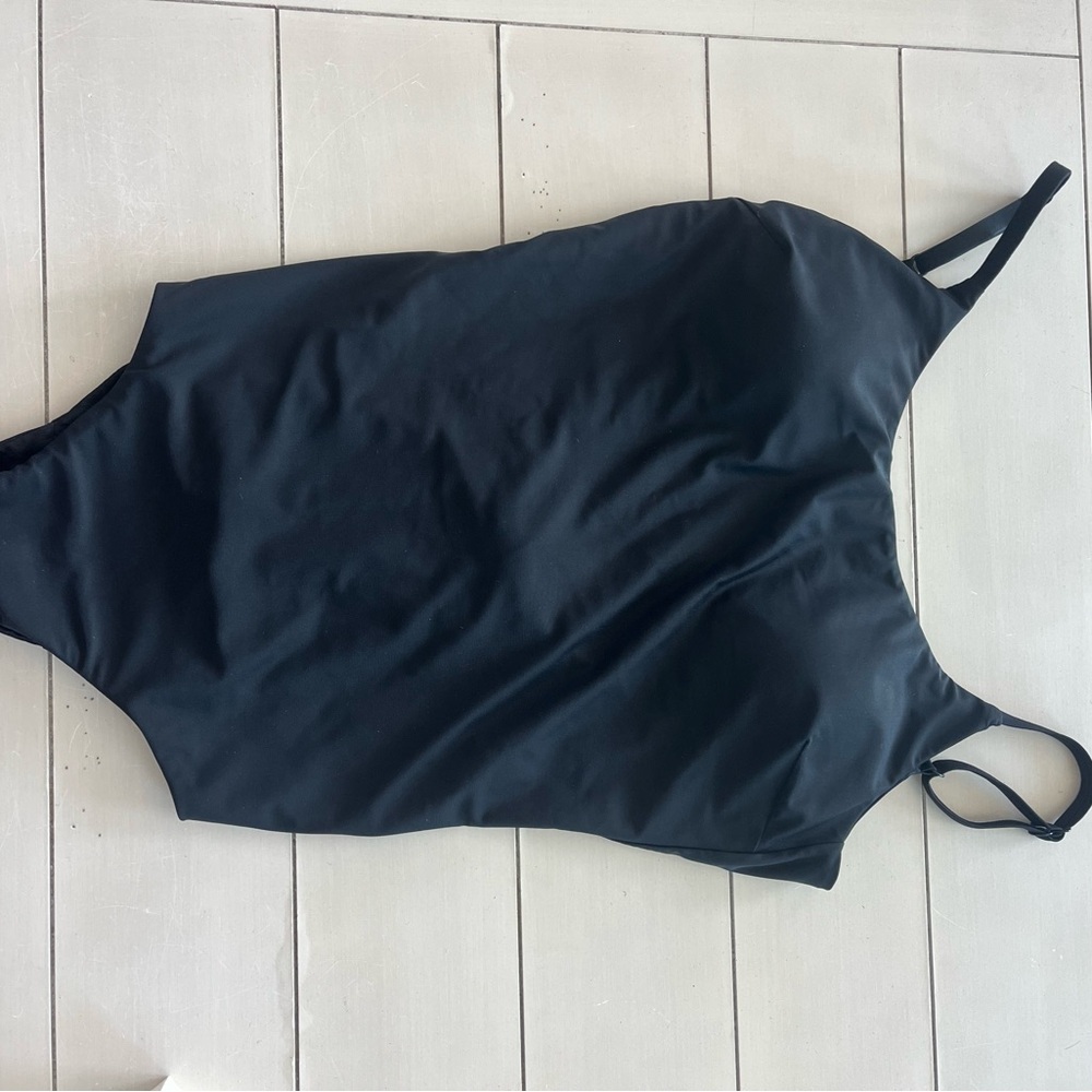 lululemon athletica Black One-Piece Swimsuit with Slim Straps